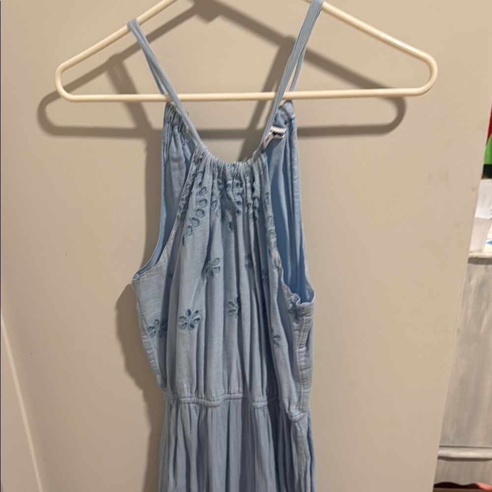 Light Blue Embroidered Sundress